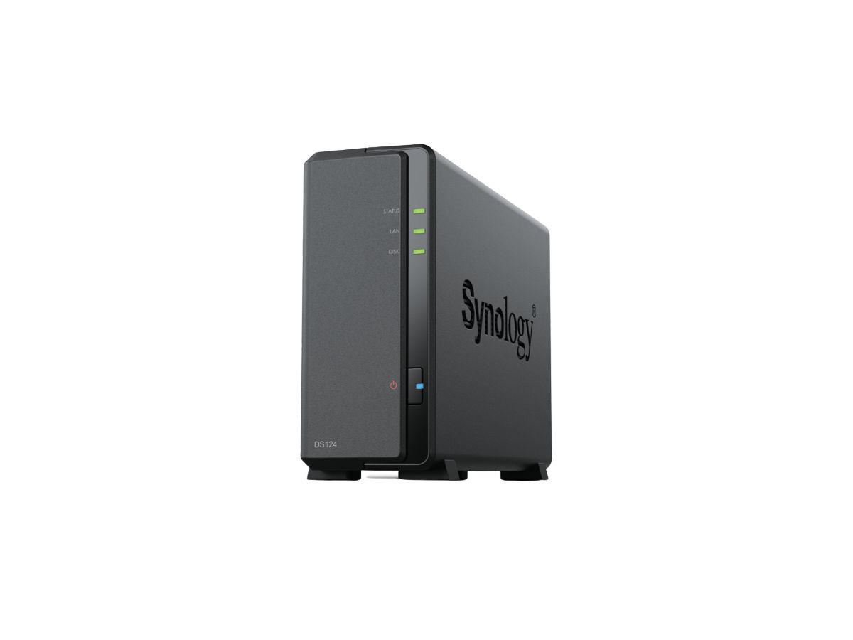 Synology DiskStation DS124 data-opslag-server NAS Desktop Ethernet LAN Zwart RTD1619B