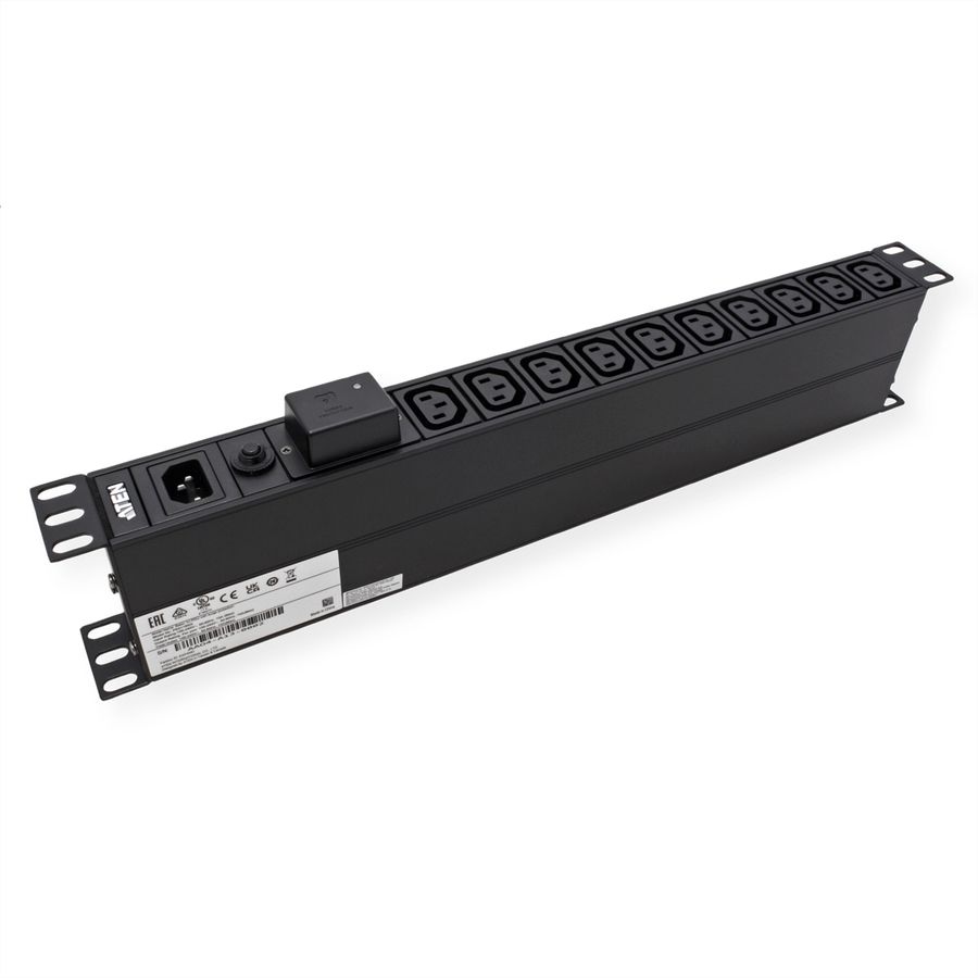 ATEN PE0118SG 1HE 10A 18-poorts basis PDU met overspanningsbeveiliging