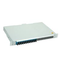 TELEGÄRTNER BASIS V LWL-Panel mit Kupplungen, 12x SC Duplex, blau, OS2