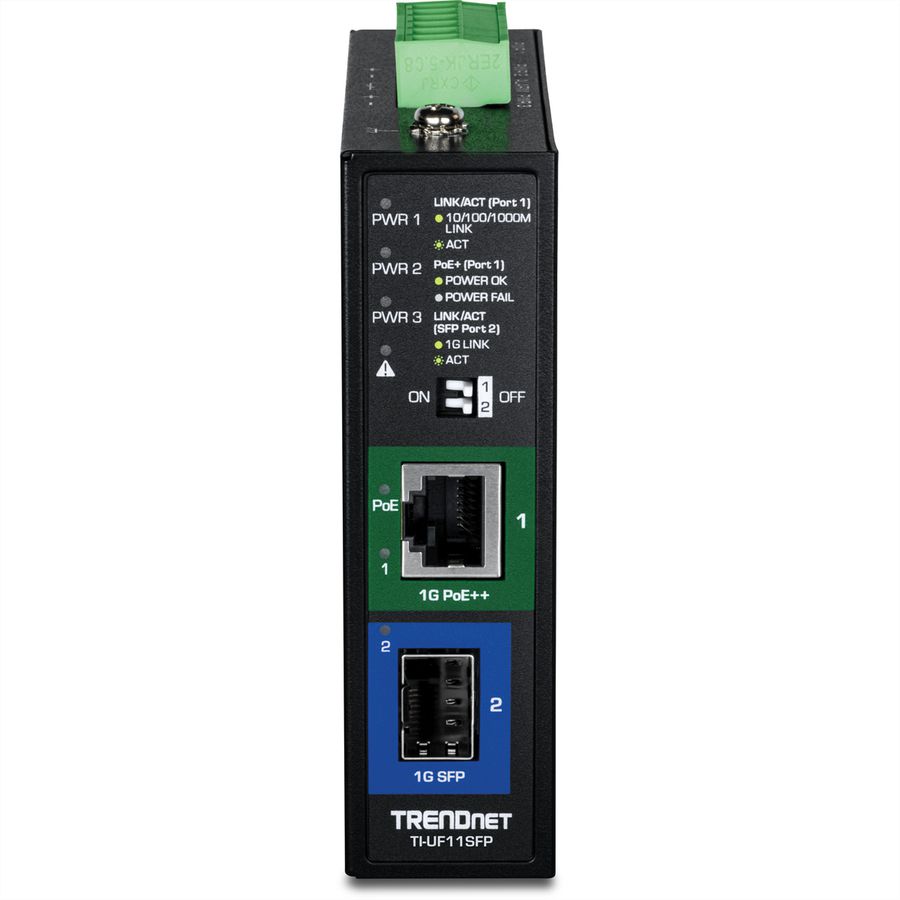 TRENDnet TI-UF11SFP Intern 1000Mbit/s Zwart netwerk media converter