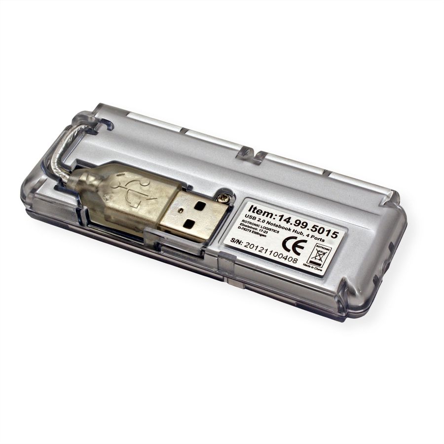 VALUE USB 2.0 Notebook Hub, 4 Ports