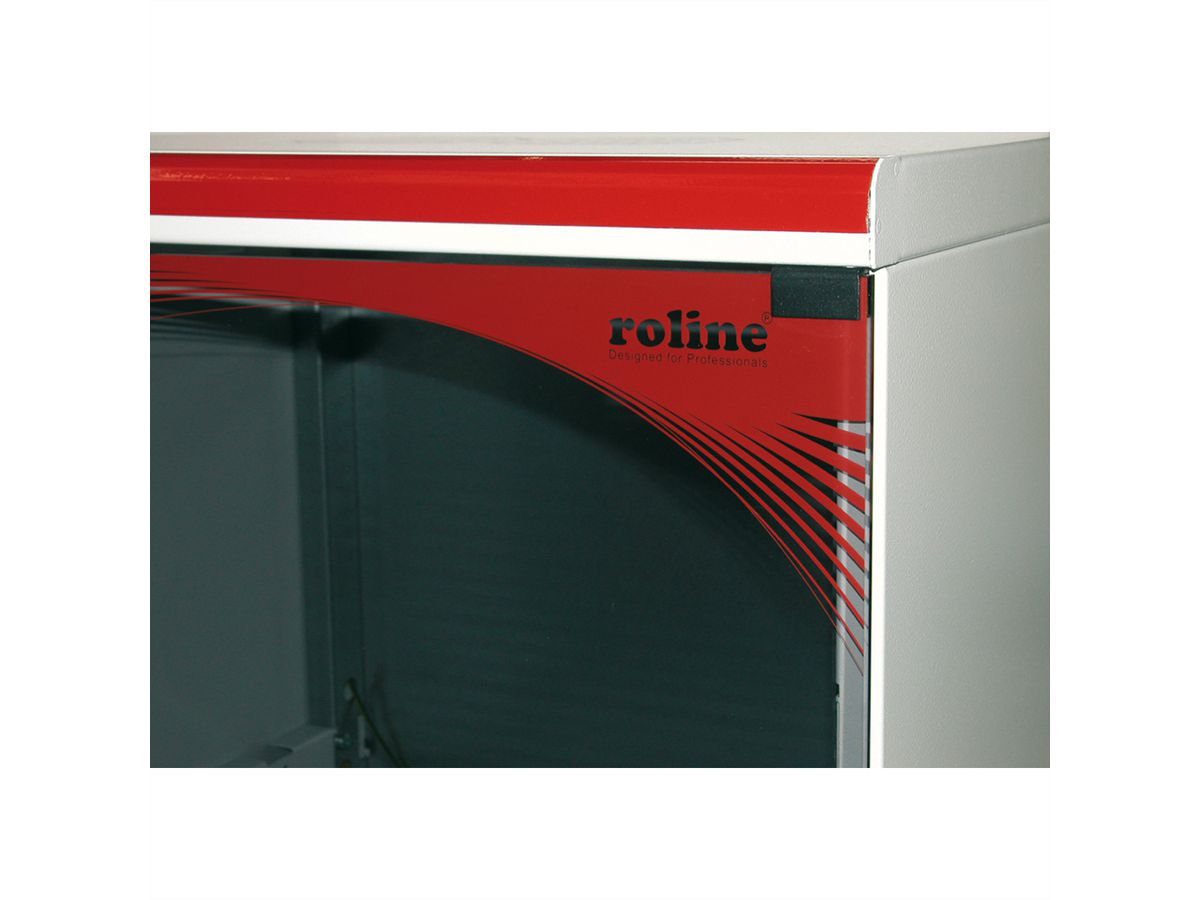 ROLINE Wandbehuizing 6 HE (HxBxD) 345x550x450 mm, Levering als bouwpakket