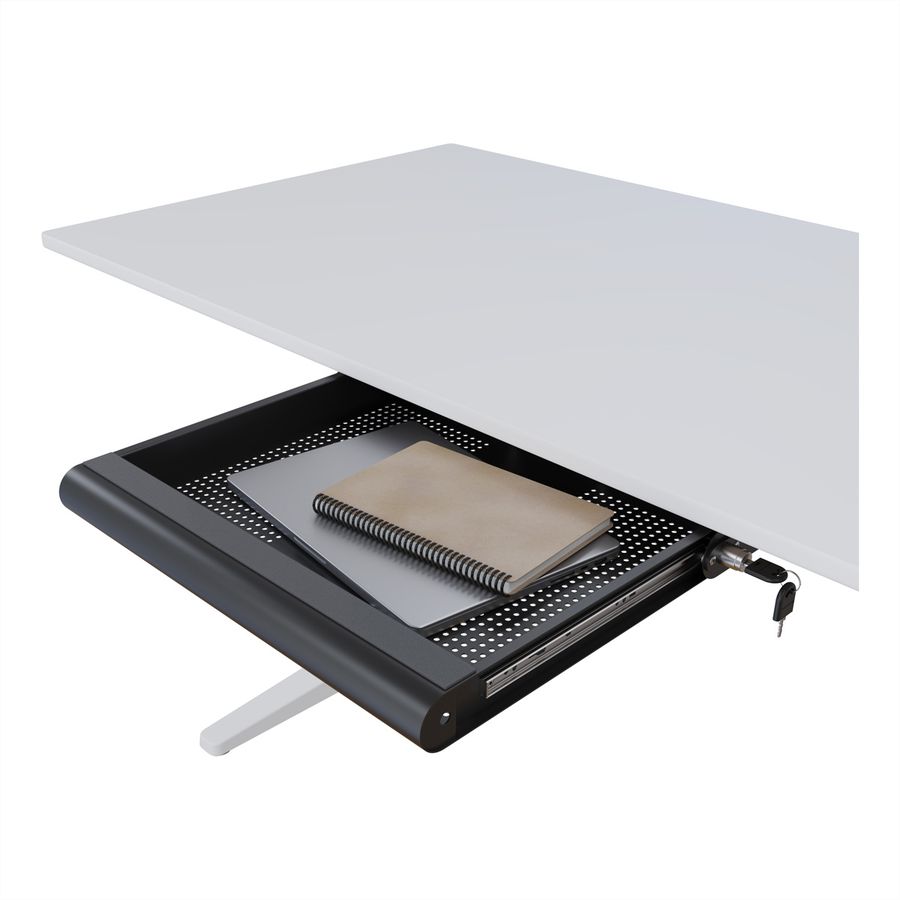 DATAFLEX Addit laptop security drawer, 623, for laptops, tablets, or smartphones, black