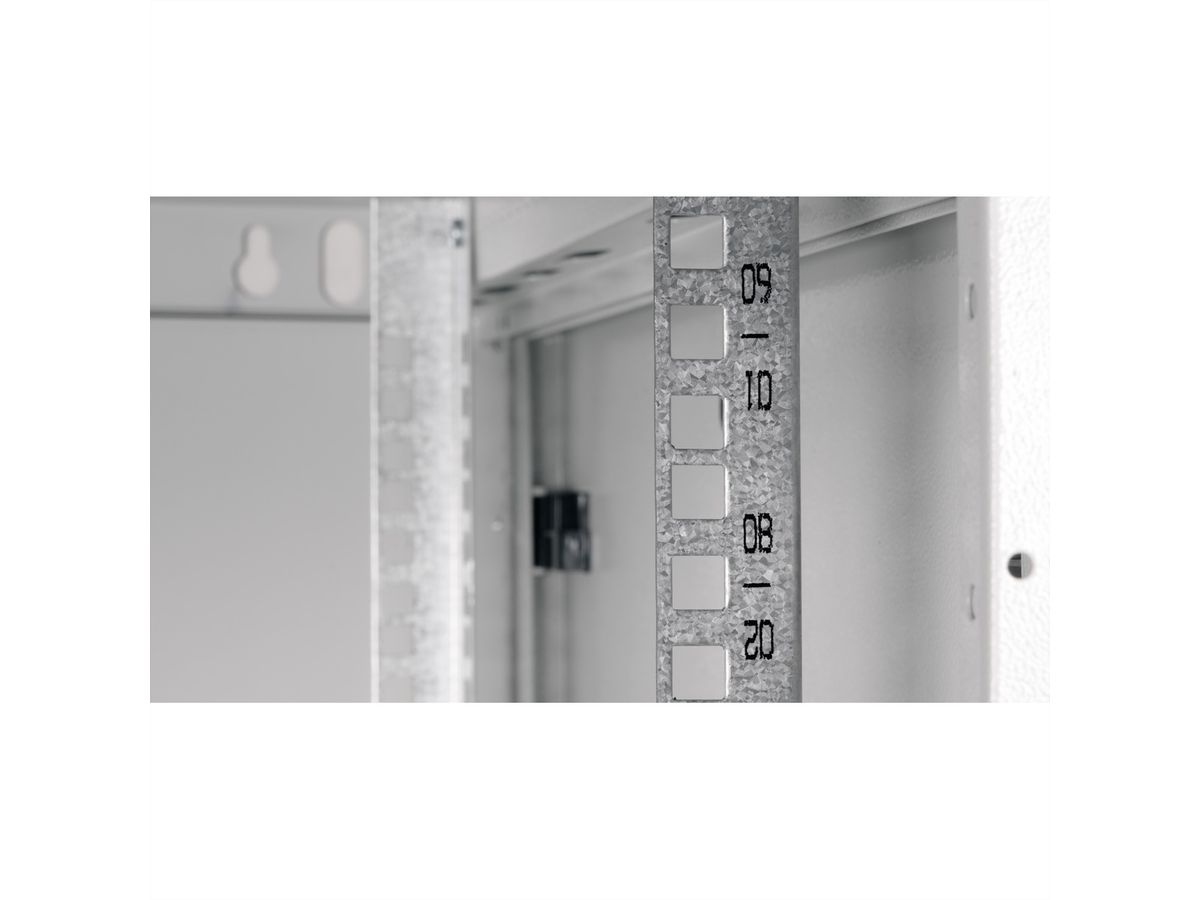 ROLINE 19-inch wandbehuizing Basic Plus 9U, 600x600 BxT grijs