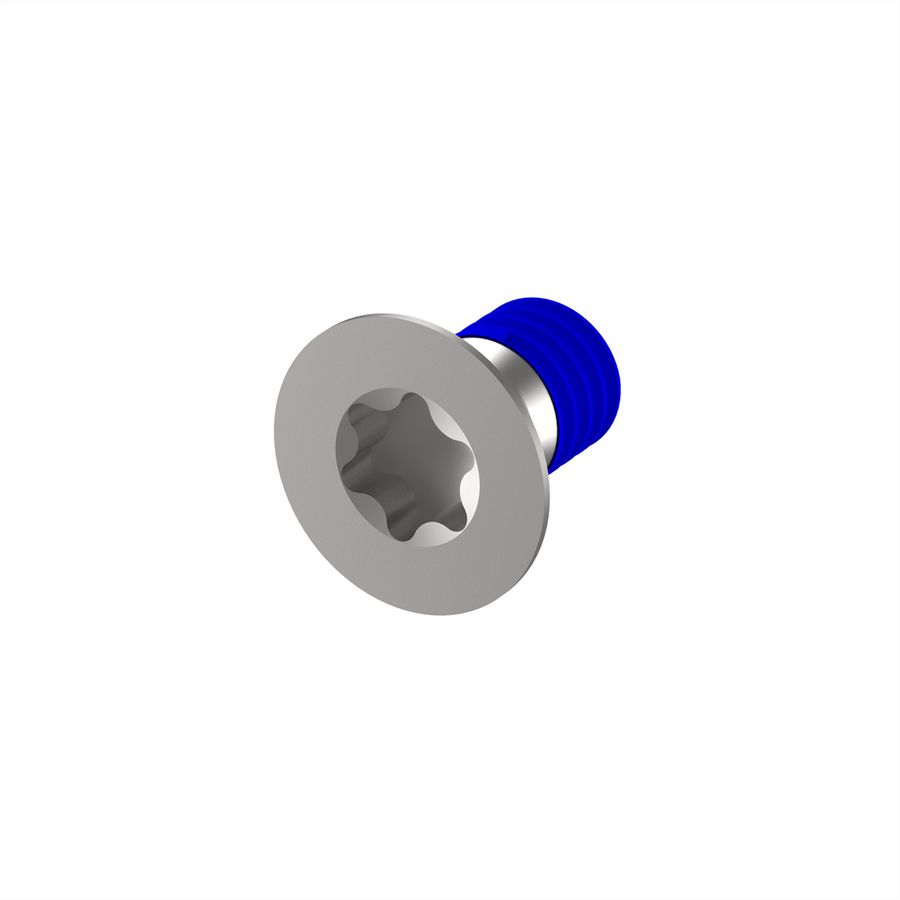 SCHROFF Assembly Parts for Rugged Components, Countersunk Screw with Thread-locking Compound, Torx, M4 x 7
