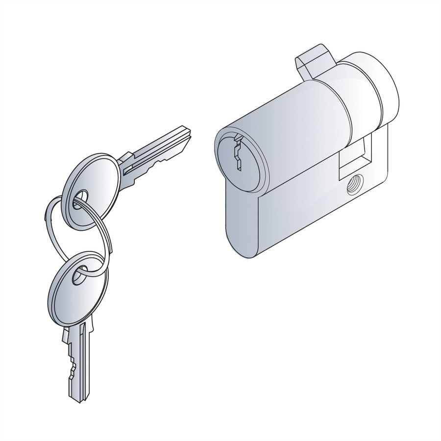 SCHROFF Novastar slotcilinder, DIN slotgat