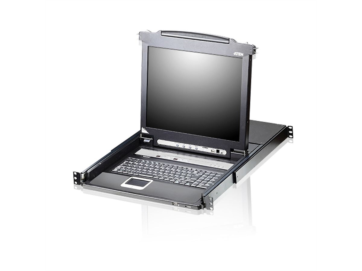 ATEN CL5708N LCD KVM Switch, USB-PS/2, VGA, CH-Layout