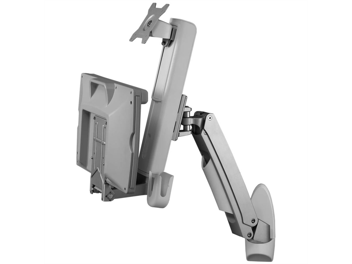 SCHROFF Adjustable Monitor Arm with Keyboard Tray, max. 8 kg