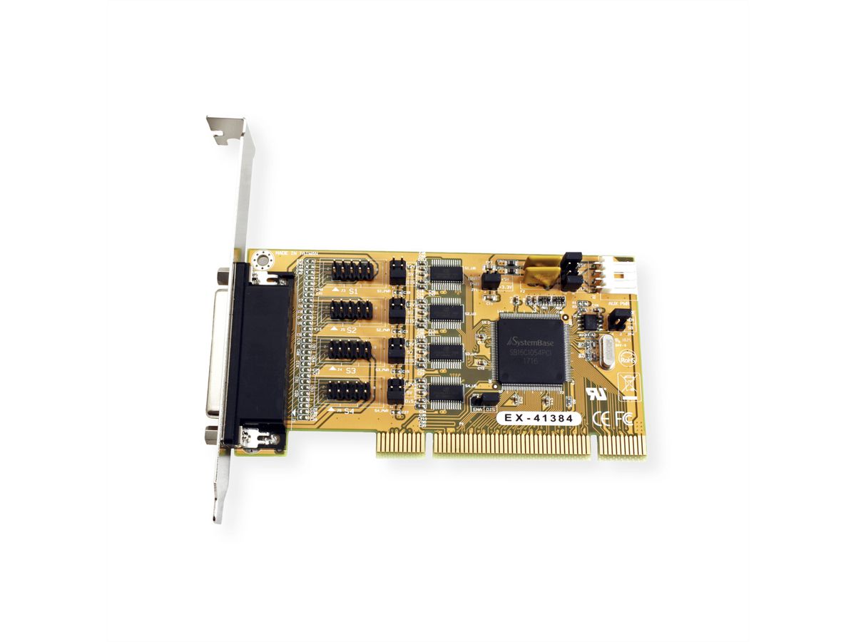 EXSYS EX-41384 4-poorts RS232 seriële PCI-kaart