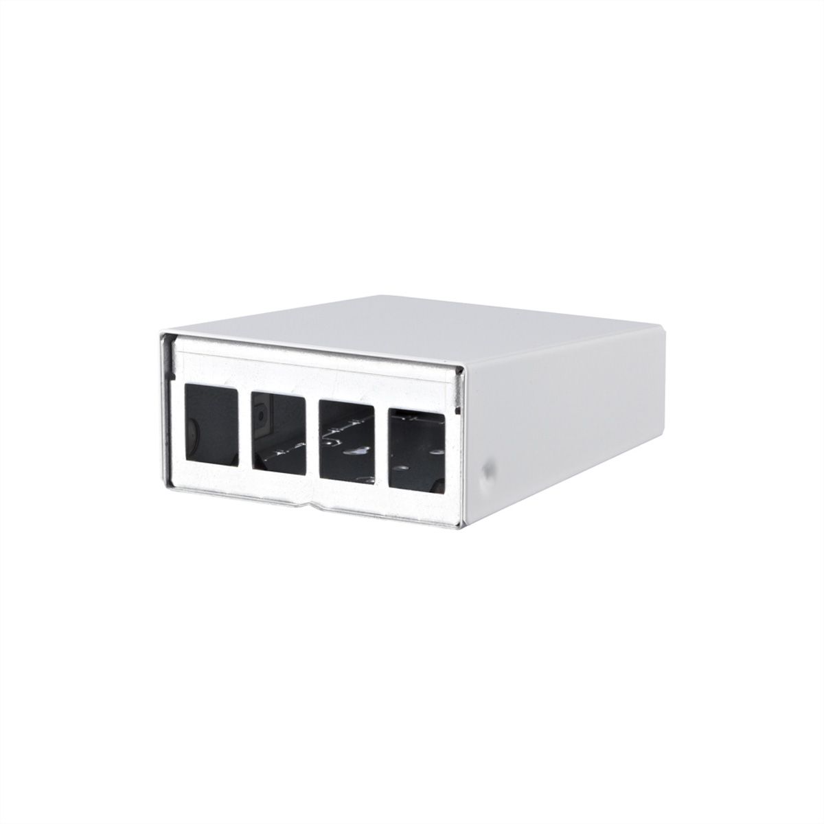 METZ CONNECT Keystone AP-behuizing 4-poorts zuiver wit RAL9010