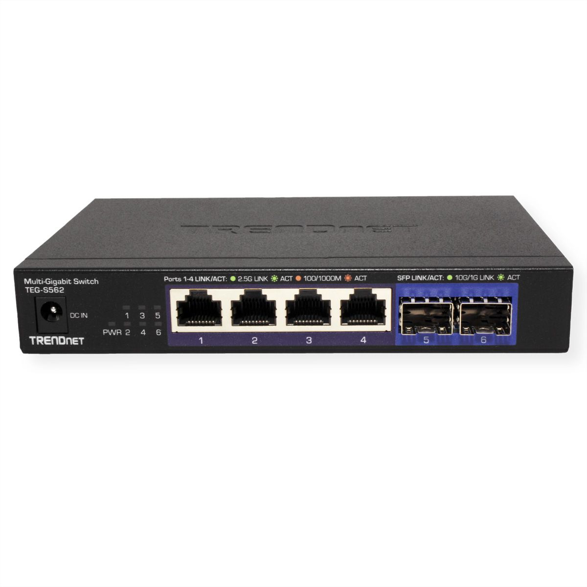 TRENDnet TEG-S562 6-poorts switch, Multi-Gigabit