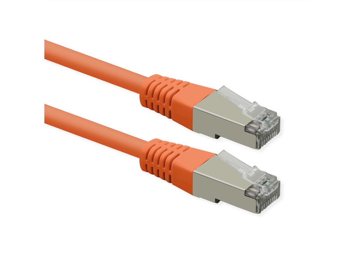 ROLINE Patchkabel Cat.6 (Class E), PoE, S/FTP (PiMF), orange, 5 m