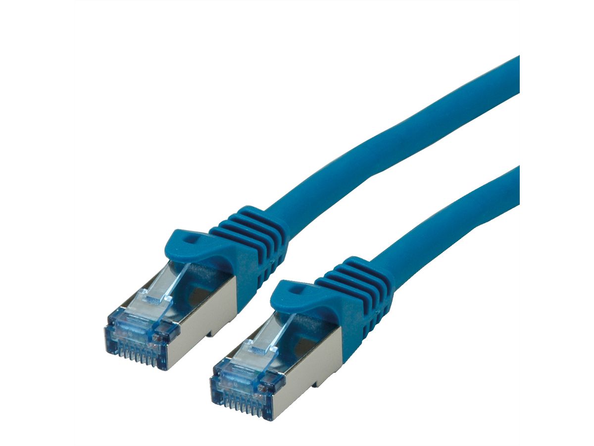 ROLINE S/FTP Patch Cord Cat.6A, Component Level, LSOH, blue, 1.5 m