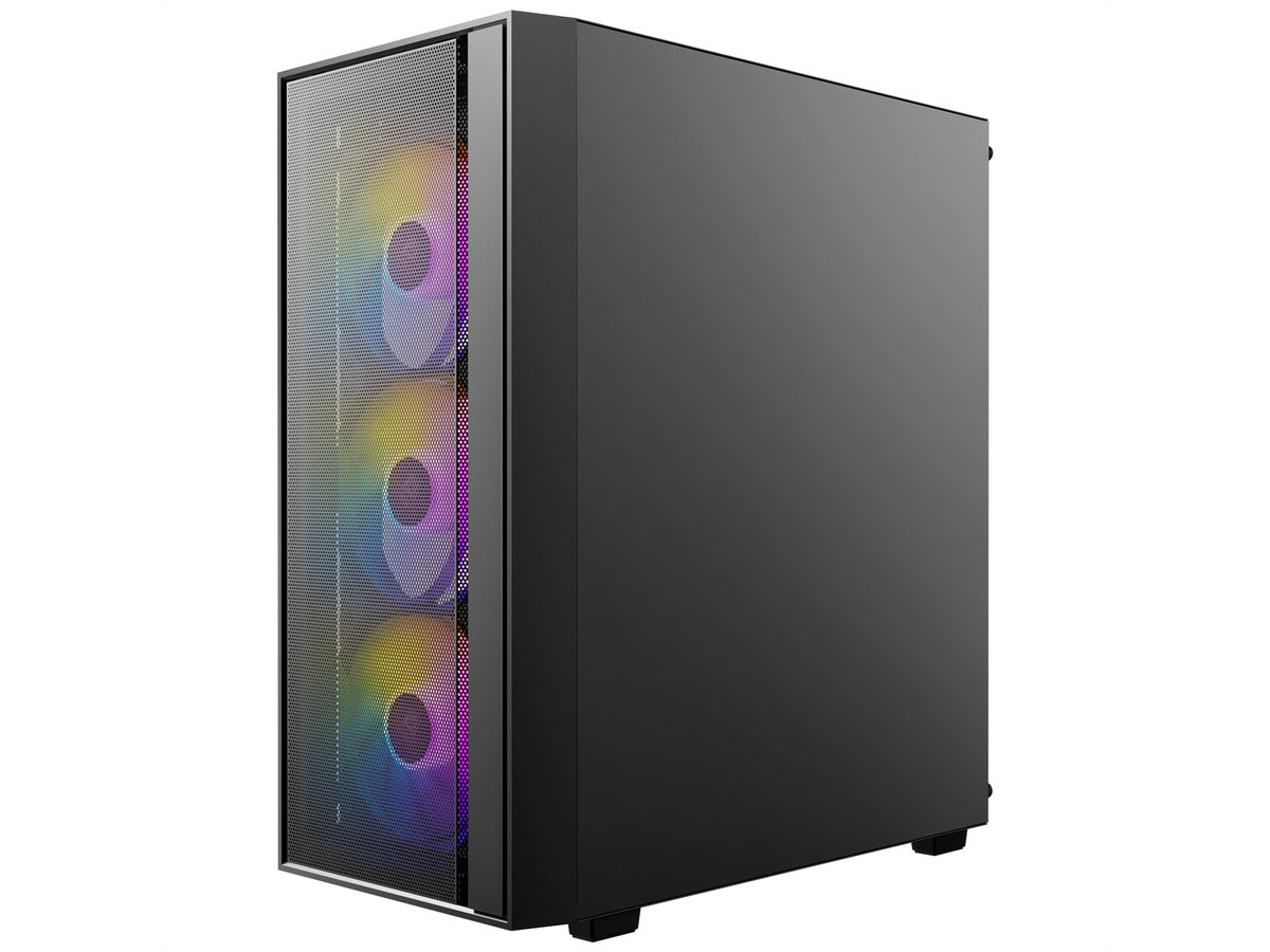 ANTEC AX65 ARGB PC Gehäuse Midi Tower Gaming ATX, schwarz