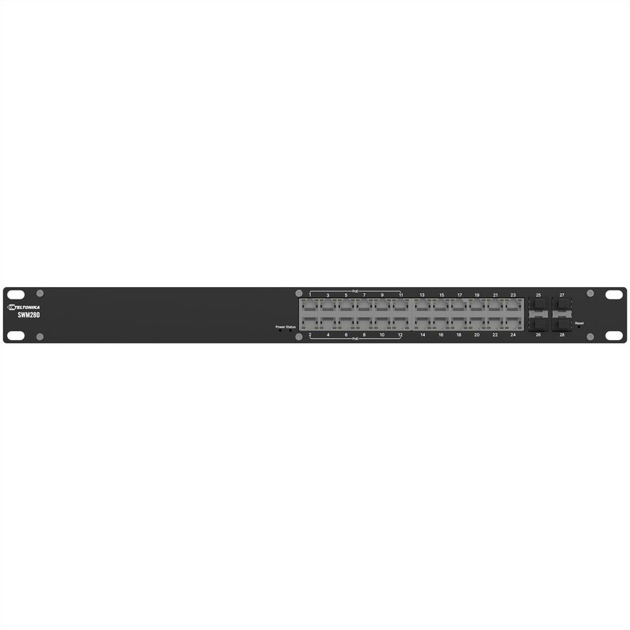 TELTONIKA SWM280 PoE+ beheerde switch, 24 Poorten