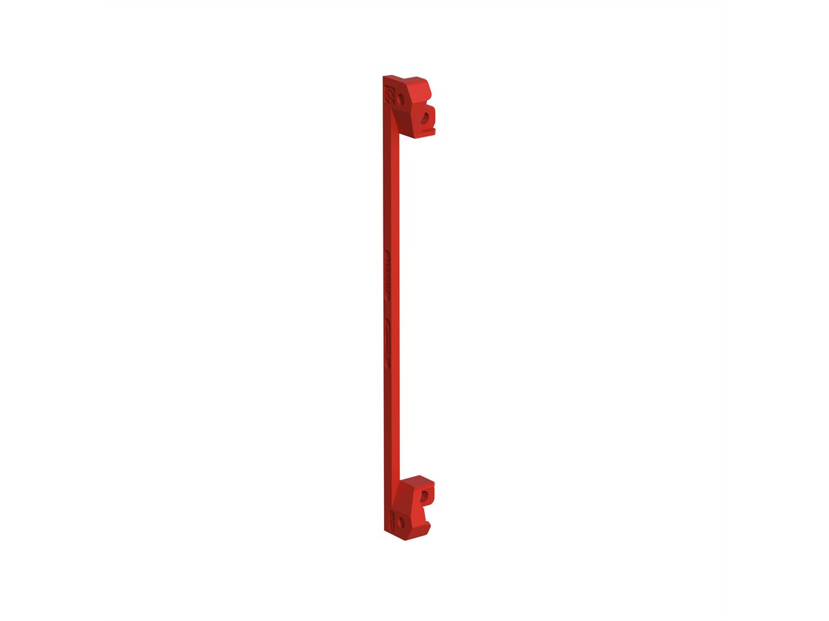 SCHROFF PCB Bracket for Fixing Front Panel/PCB, Plastic, Red