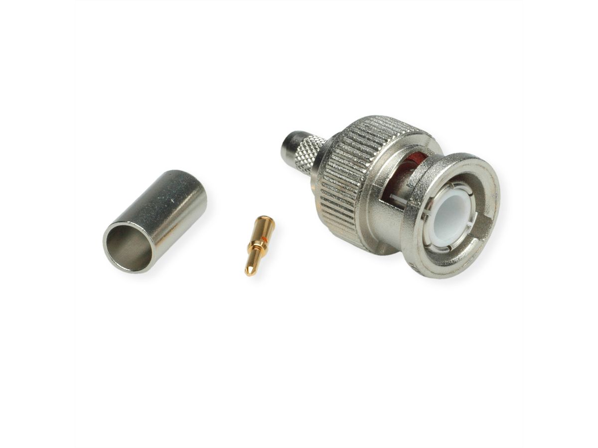 TELEGÄRTNER BNC Straight Plug Crimp, G1 (RG-58C/U)
