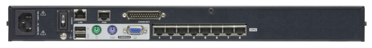ATEN KH1508Ai 1-Local/Remote Shared Access 8-Port Multi-Interface Cat 5 KVM over IP Switch