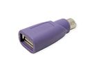 VALUE PS/2 - USB toetsenbordadapter, paars