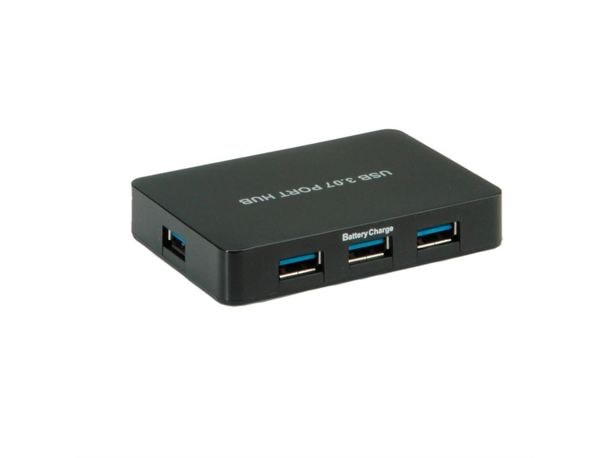 VALUE USB 3.2 Gen 1 Desktop Hub, 7 Ports, with Power Supply