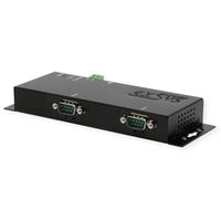 EXSYS EX-6112-2 Ethernet zu Seriell 2 x RS-232 mit 9 Pin Stecker