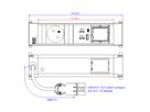 BACHMANN POWER FRAME S 1xUTE 1xCM 1xUSB A/C 22W 0.2m GST18
