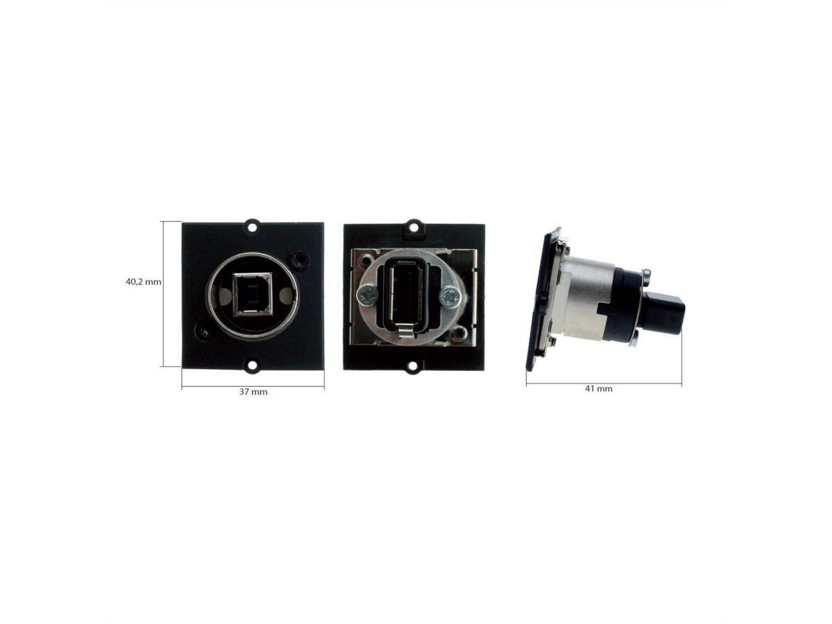 BACHMANN frame 1xUSB 2.0 B/A BCM-9