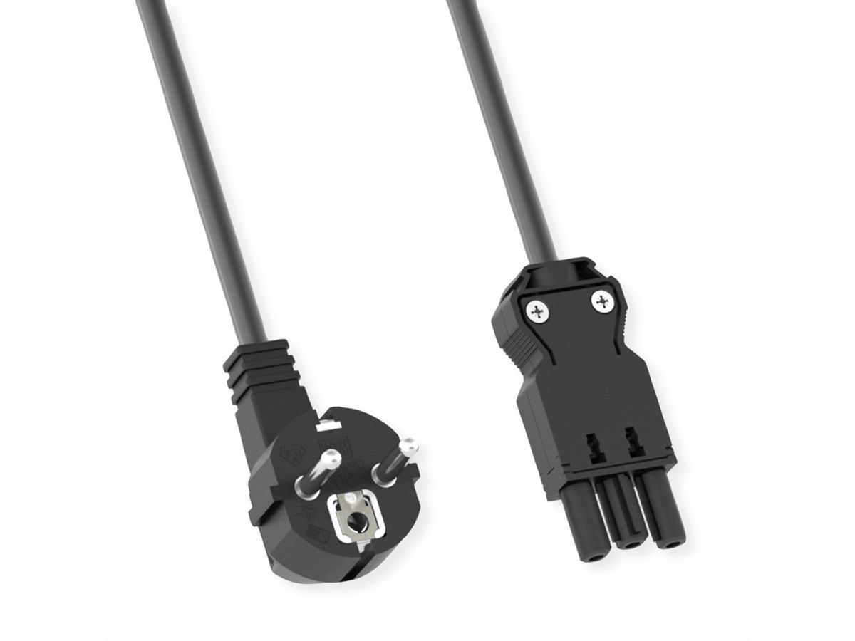 BACHMANN appliance cable CEE7/7 GST18, Halogen-free, 2 m
