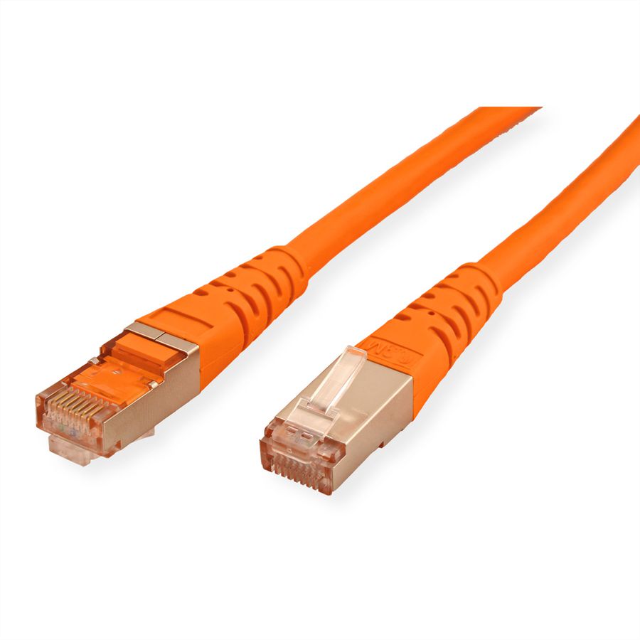 ROLINE patchkabel Cat.6 (Klasse E) S/FTP (PiMF), oranje, 2 m