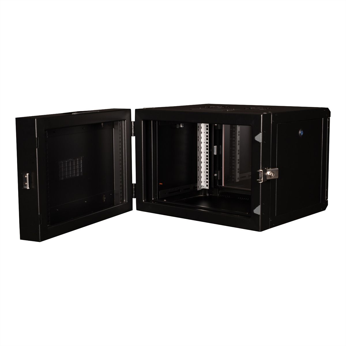 ROLINE 19-inch wall-mounted housing Pro 7 U, 600x600 WxD two-piece swivelling black
