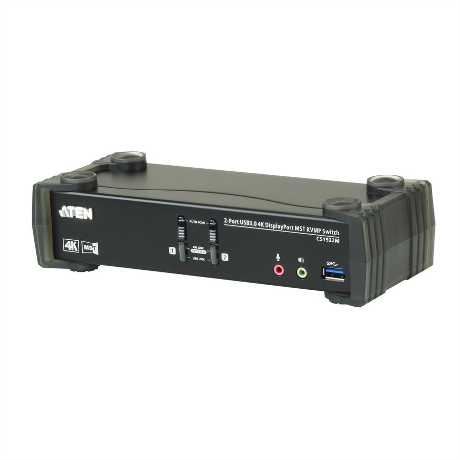 ATEN CS1922M 2-poorts USB 3.0 4K DisplayPort MST KVM switch