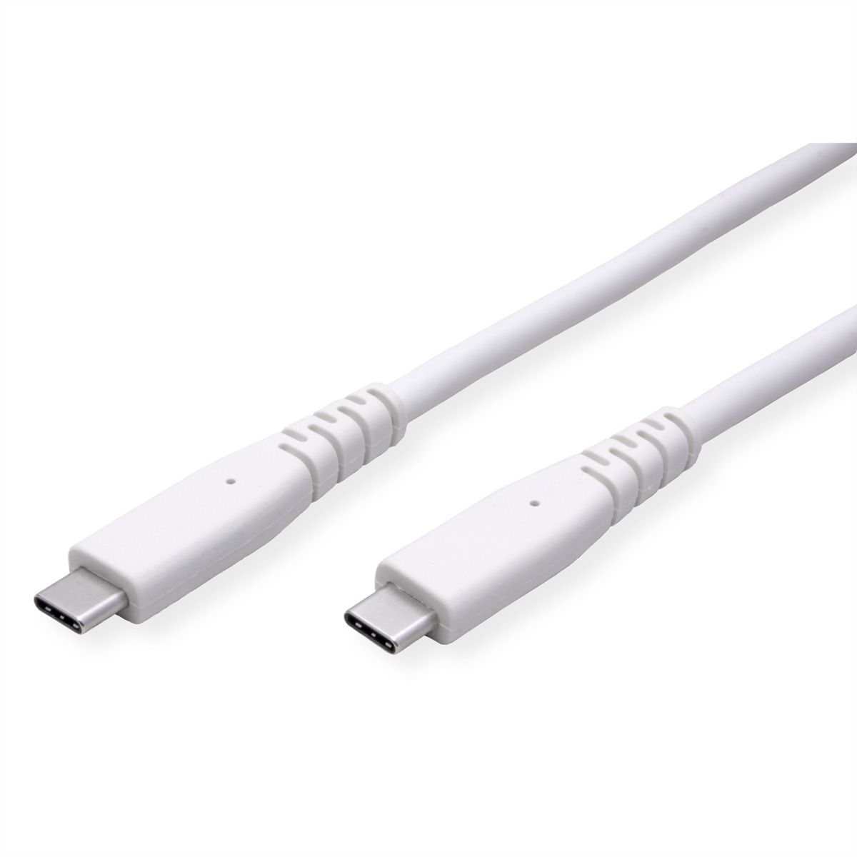 VALUE kabel kompatibel USB3.2 Gen2, met PD, C-C, M/M, 4K UHD-1, 10Gbit/s, Emark, 60W, wit, 3 m
