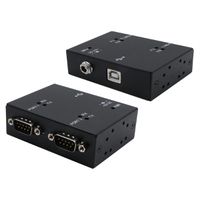 EXSYS EX-13072HM USB 2.0 naar 2 x seriële RS-232 poorten metalen behuizing FTDI chipset