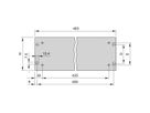 SCHROFF 19" Front Panel With Holes for Handles, 1 U, 3 mm, Al, Anodized, Untreated Edges
