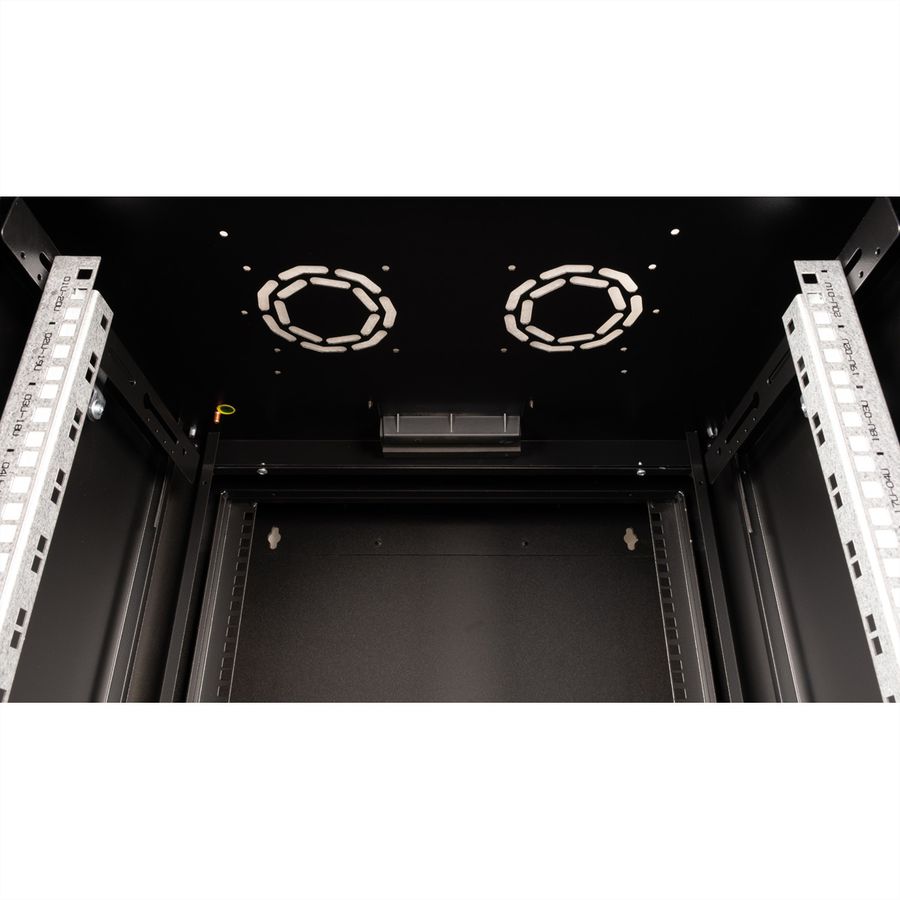 ROLINE 19-inch wall-mounted housing Pro 20 U, 600x600 WxD two-piece swivelling black