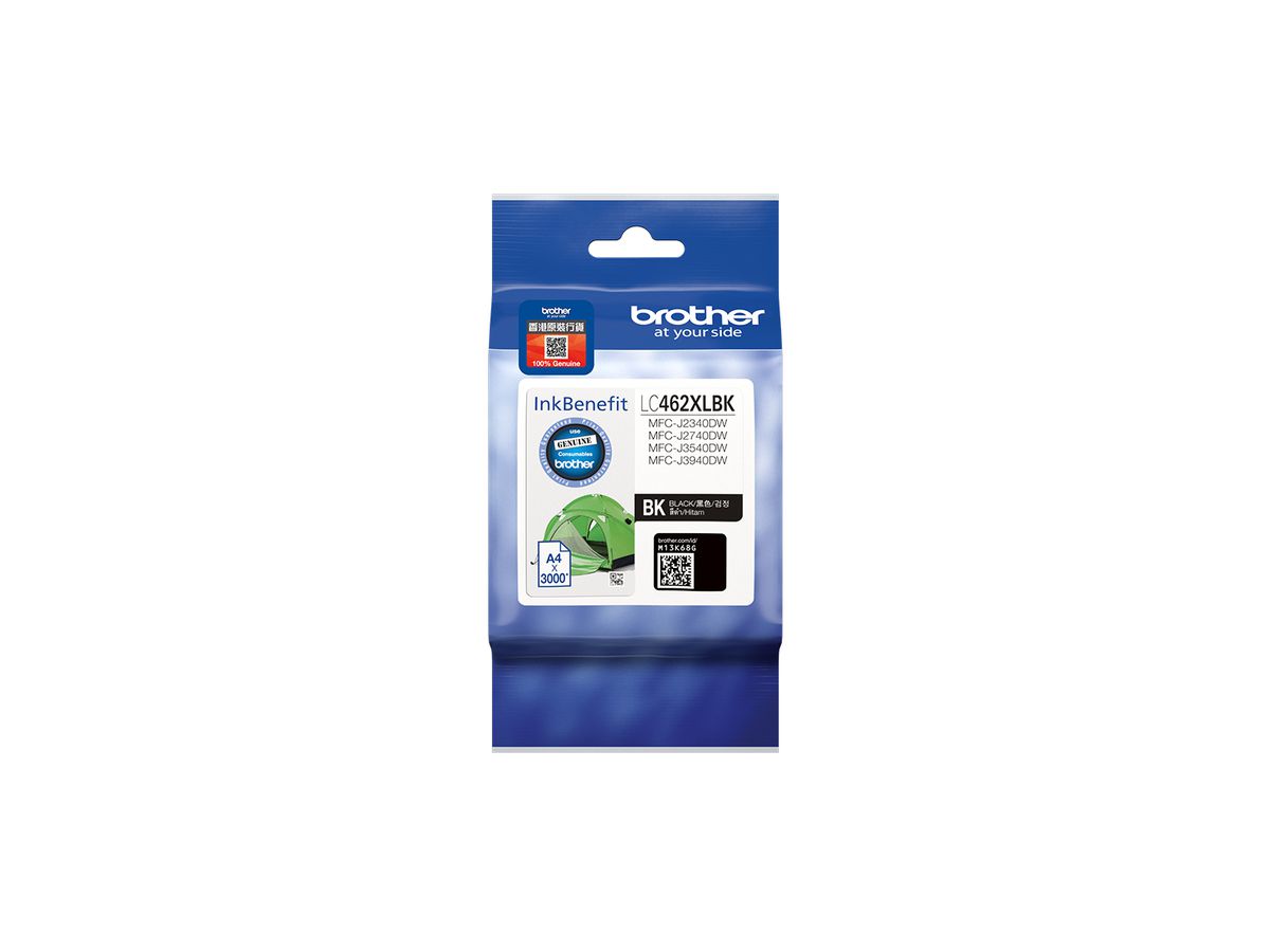 Brother LC462XLBK inktcartridge 1 stuk(s) Hoog (XL) rendement Zwart