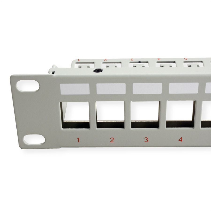 ROLINE Keystone 19'' Module frame, 24 Ports, shielded, grey