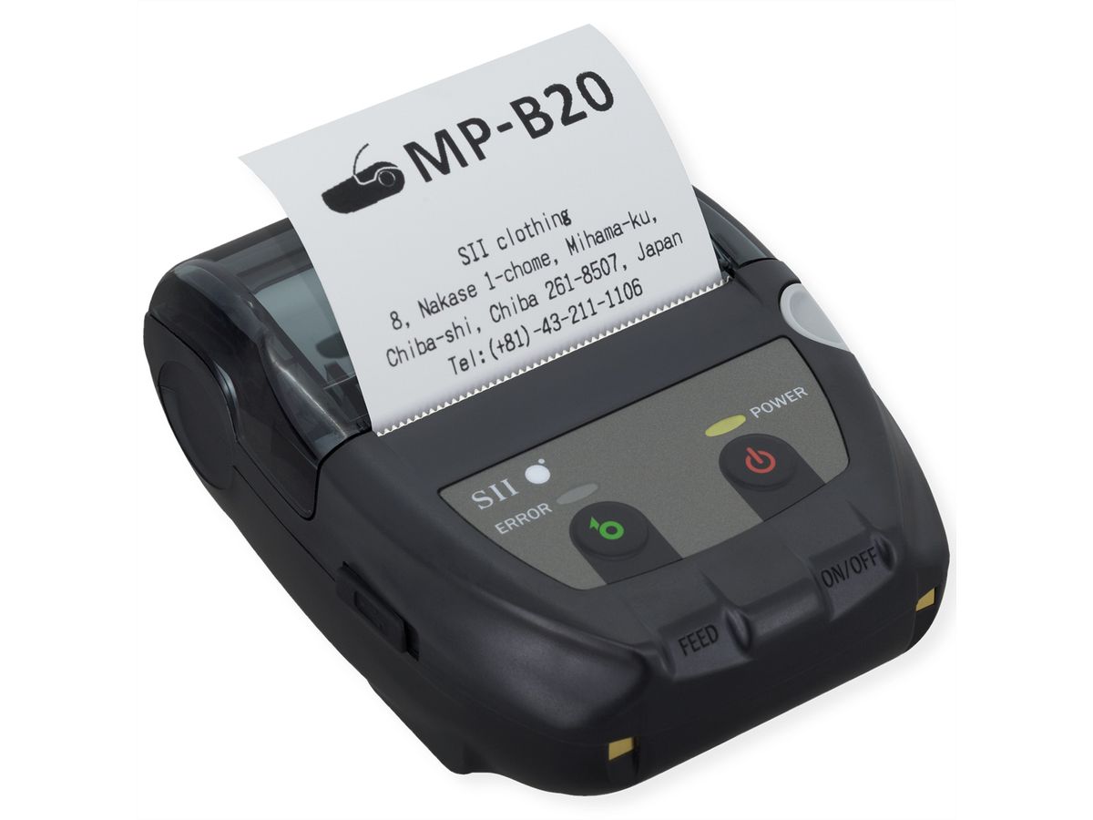 SEIKO MP-B20 mobiler Etikettendrucker Bluetooth USB