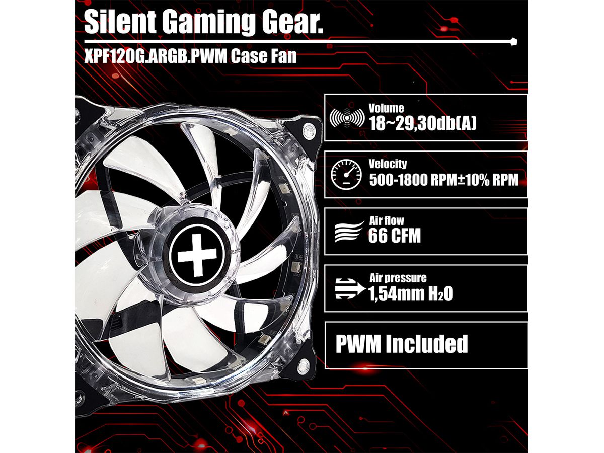 XILENCE XPF120G.ARGB.PWM Lüfter Hydro Bearing