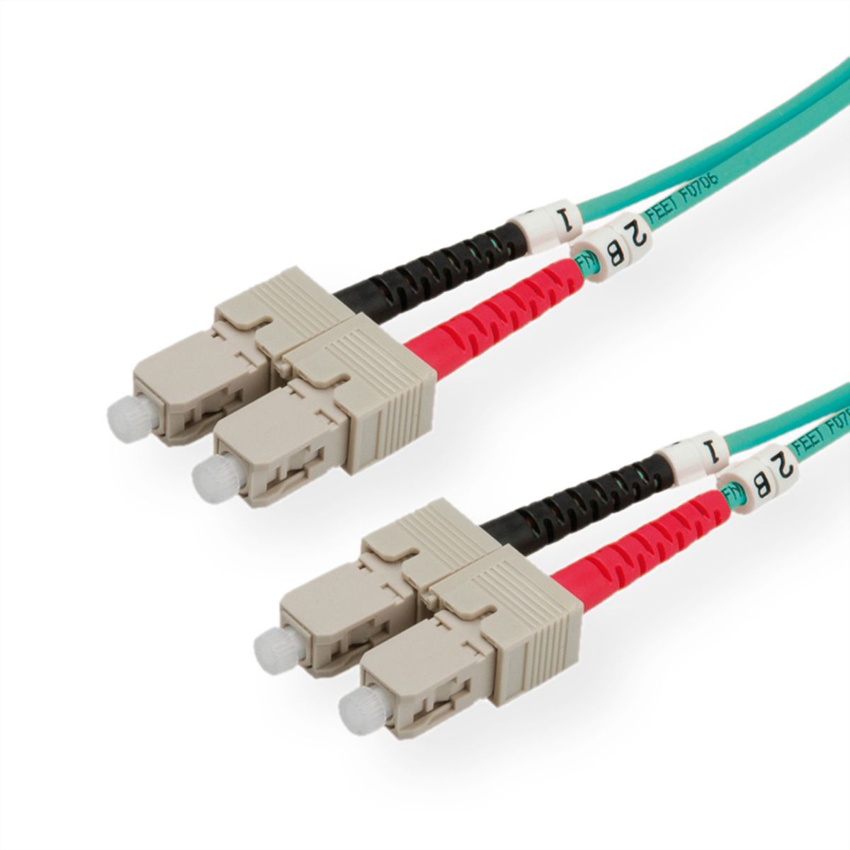 Quality LWL-Kabel duplex 50/125µm OM3, SC/SC, 2m