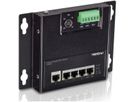 TRENDnet TI-PG50F 5-poorts Industriële PoE+ Gigabit Front Access Switch , wandmontage