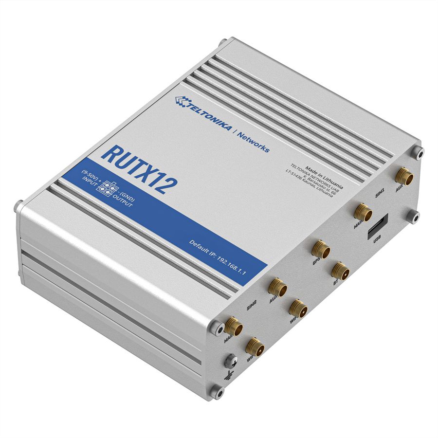 TELTONIKA RUTX12 Dual LTE CAT 6 Industriële router