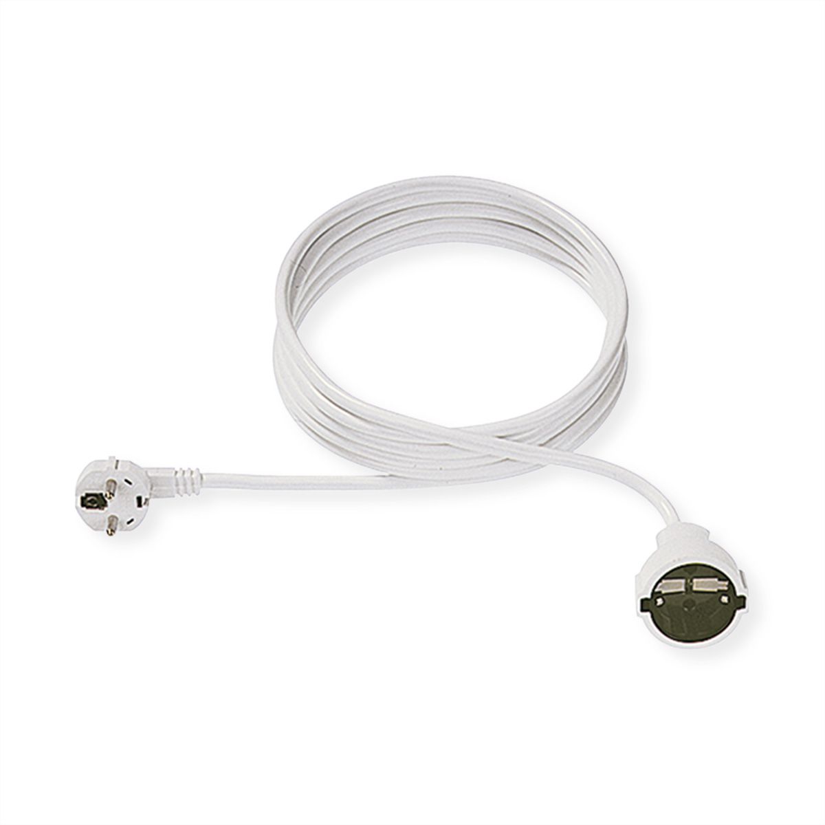BACHMANN earthing contact extension cable, 230VAC, white, 7.5 m
