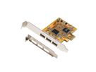 EXSYS EX-11053 USB 2.0 PCIe-kaart met 3 poorten