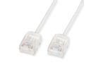 ROLINE UTP DataCenter Patchkabel Cat.6A (Class EA), LSOH, dun, extra korte stekker, wit, 1 m