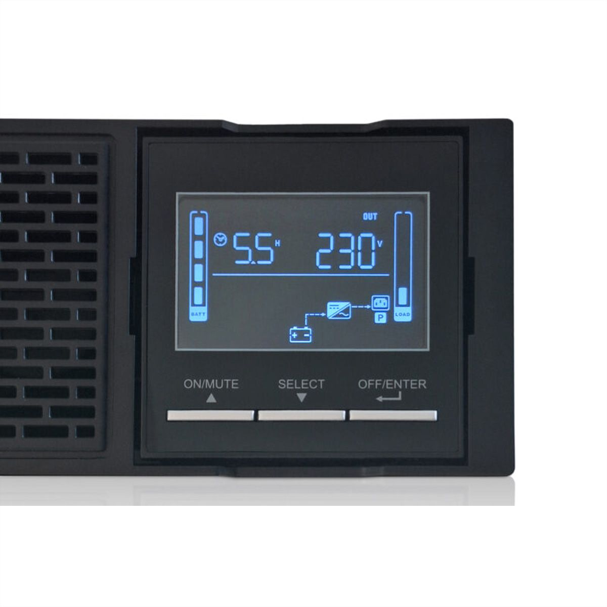 ROLINE ProSecure III 3000 RM2HE - Online UPS, 19" rack-versie, zwart, zwart