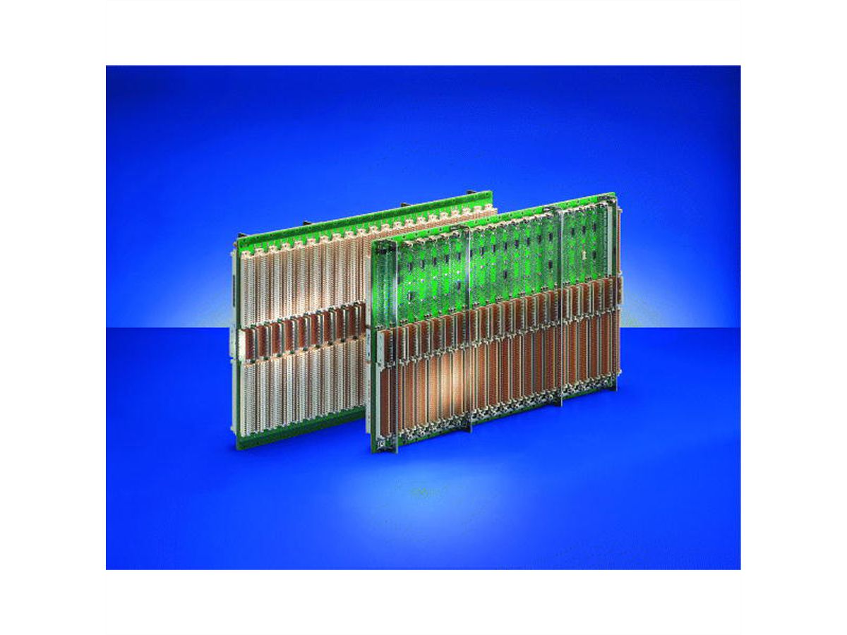 SCHROFF VME64x Backplane, 6 U, 3 Slot With P0