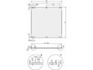 SCHROFF Frontplaat, U-profiel, Refrofit afscherming, 6 HE, 7 HE, 2,5 mm, Al, voorzijde geanodiseerd, achterzijde geleidend