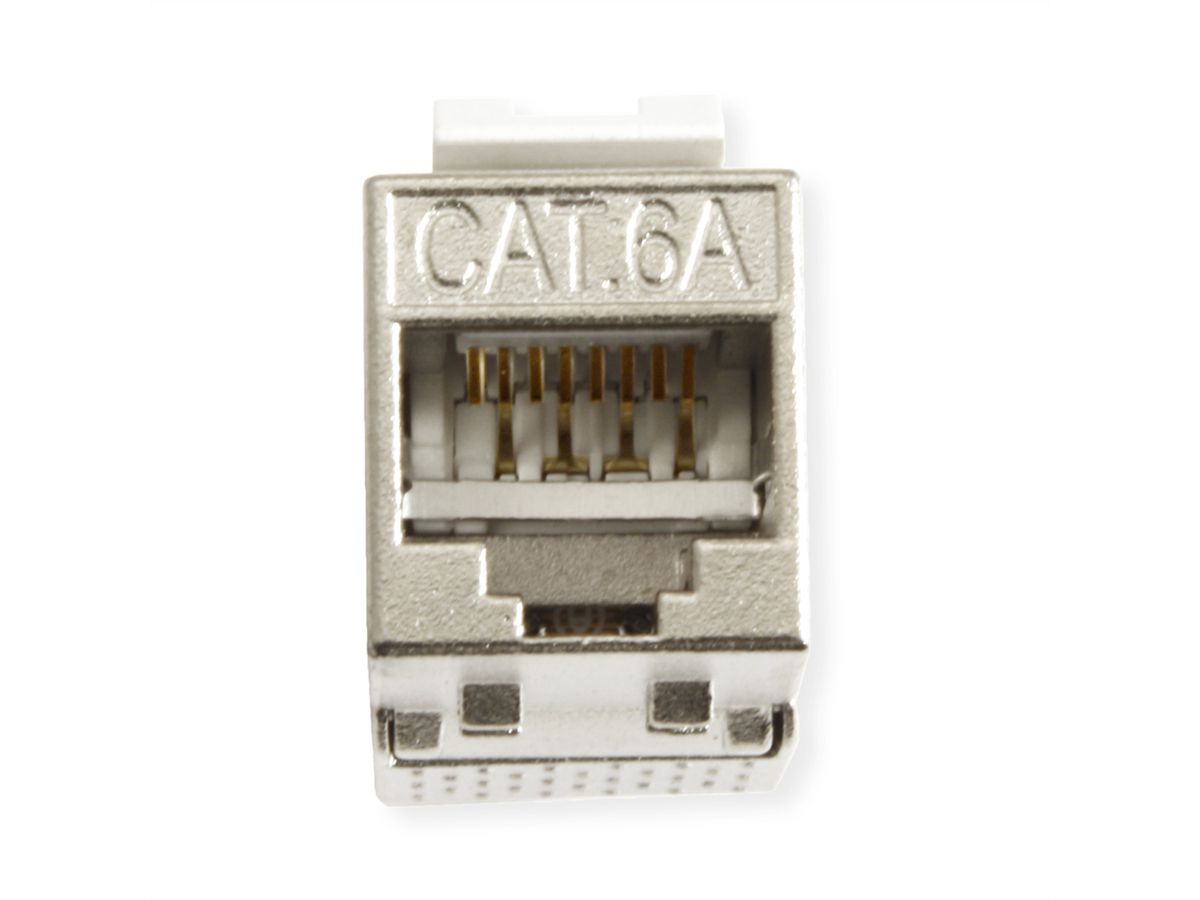 VALUE Cat.6A (klasse EA) Keystone, RJ-45, afgeschermd, zonder gereedschap, SLIM.