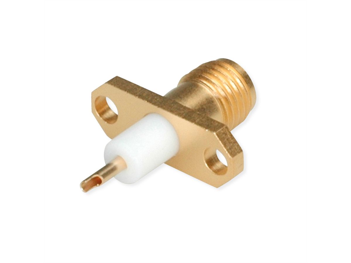 TELEGÄRTNER SMA-Einbaubuchse mit Flansch vergoldet